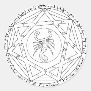 Grand Pentacle Ronde Sticker