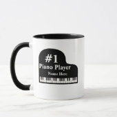 Grand Piano # 1 Piano Player met naam Pianist Mok (Links)