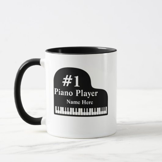 Grand Piano # 1 Piano Player met naam Pianist Mok (Links)