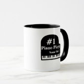 Grand Piano # 1 Piano Player met naam Pianist Mok (Voorkant rechts)