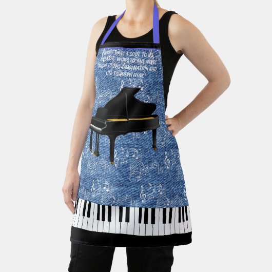 GRAND PIANO All-Over Print Apron Schort (Insitu)