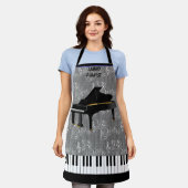 GRAND PIANO All-Over Print Apron Schort (Gedragen)