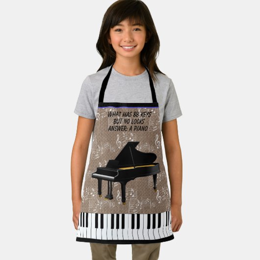 GRAND PIANO All-Over Print Apron Schort (Insitu)