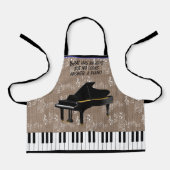 GRAND PIANO All-Over Print Apron Schort (Voorkant)