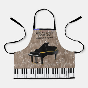 GRAND PIANO All-Over Print Apron Schort