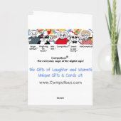 Grand Piano Birthday Kaart (Achterkant)