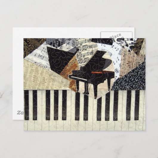 Grand Piano Briefkaart (Voorkant / Achterkant)