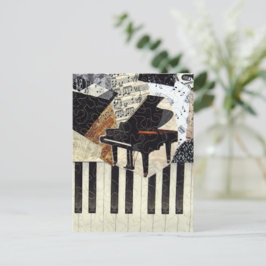 Grand Piano Briefkaart (Staand voorkant)