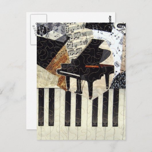 Grand Piano Briefkaart (Voorkant / Achterkant)