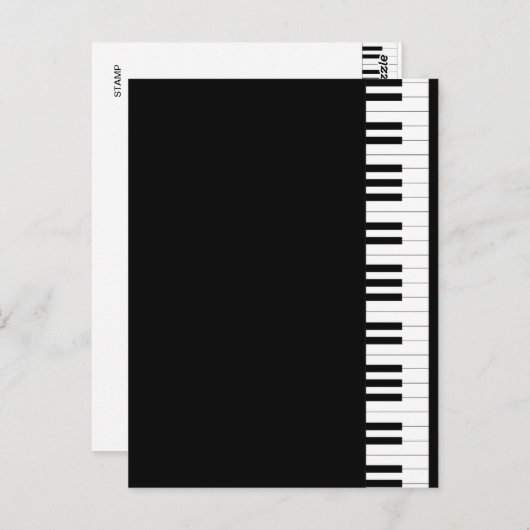 Grand Piano Briefkaart (Voorkant / Achterkant)