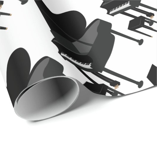 Grand Piano Drawing Cadeaupapier (Rol Hoek)