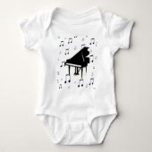Grand Piano en Muzieknoten Romper (Voorkant)