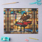 Grand Piano Faux Glas in lood voor Decoupage Craft Tissuepapier (Craft)