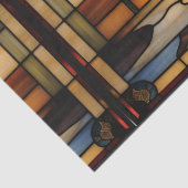 Grand Piano Faux Glas in lood voor Decoupage Craft Tissuepapier (Detail)