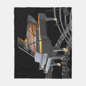 Grand Piano Fleece Blanket Deken (Voorkant)