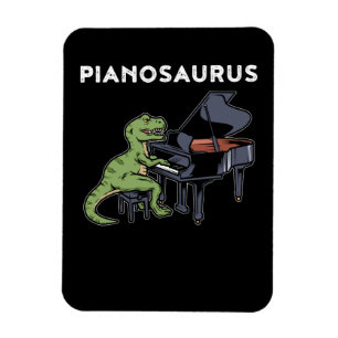 Grand Piano Gift Kinder Pianist Dinosaur Music Pia Magneet