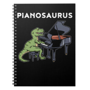 Grand Piano Gift Kinder Pianist Dinosaur Music Pia Notitieboek