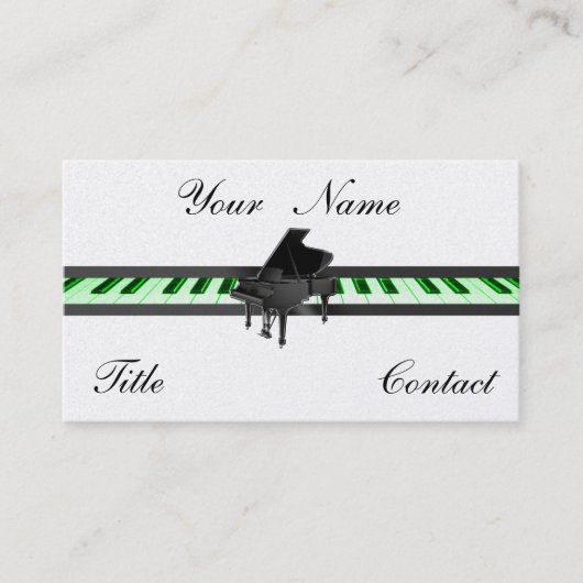 Grand Piano Gold Golden Visitekaartjes (Voorkant)