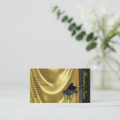 Grand Piano Golden Elegant Visitekaartje (Staand voorkant)