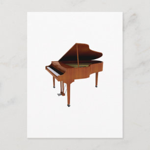 Grand Piano: Houtafwerking: 3D-model: Briefkaart