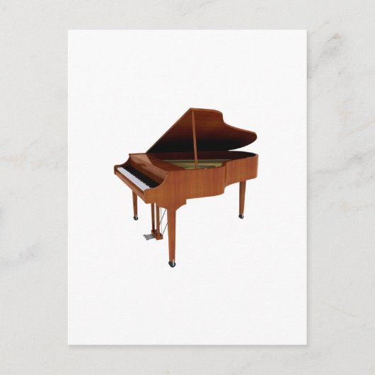 Grand Piano: Houtafwerking: 3D-model: Briefkaart (Voorkant)