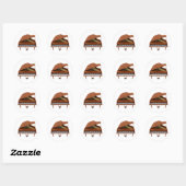 Grand Piano: Houtafwerking: 3D-model: Ronde Sticker (Vel)