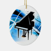 Grand Piano-kerstversiering Keramisch Ornament (Rechts)