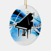 Grand Piano-kerstversiering Keramisch Ornament (Rechts)