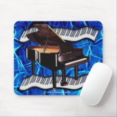 GRAND PIANO KEYS MUZIEKLIEFHEBBER Mousepad Muismat (Met muis)