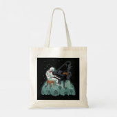 Grand Piano Kinder Pianist Gift Astronaut Music Pi Tote Bag (Achterkant)
