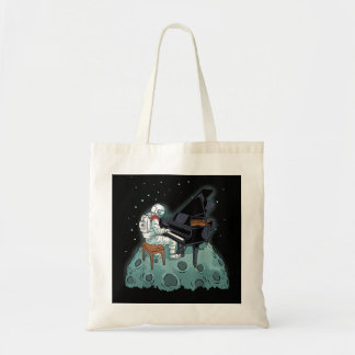 Grand Piano Kinder Pianist Gift Astronaut Music Pi Tote Bag