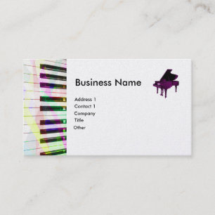 Grand Piano met harttoetsenbord Visitekaartje
