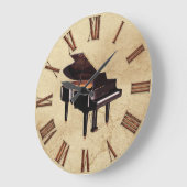 Grand Piano Music-Lover's Wall Clock Grote Klok (Hoek)