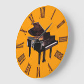 Grand Piano Music-Lover's Wall Clock Grote Klok (Hoek)
