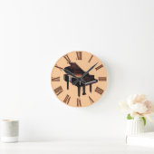 Grand Piano Music Lover's Wall Clock Ronde Klok (Huis)