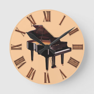 Grand Piano Music Lover's Wall Clock Ronde Klok