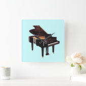 Grand Piano Music Lover's Wall Clock Vierkante Klok (Huis)