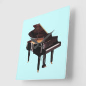 Grand Piano Music Lover's Wall Clock Vierkante Klok (Hoek)