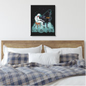 Grand Piano Music Pianist Gift Astronaut Piano Canvas Afdruk (Insitu (Slaapkamer))