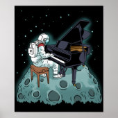 Grand Piano Music Pianist Gift Astronaut Piano Poster (Voorkant)