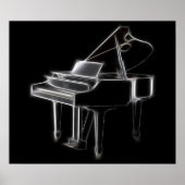 Grand Piano Musical Classical Instrument Poster (Voorkant)