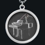 Grand Piano Musical Classical Instrument Zilver Vergulden Ketting<br><div class="desc">Voor meer als dit, bezoek Over dit ontwerp: De piano is misschien wel het meest geliefde en populaire muziekinstrument ter wereld. De piano wordt wijd gebruikt in vele verschillende muziekgenres, waaronder jazz, klassiek, R&B en zelfs rots, en is een belangrijke steunpilaar in de muziekindustrie en een vitale component in de...</div>