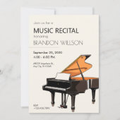 Grand Piano muziek Kaart (Voorkant)