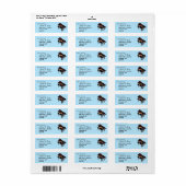GRAND PIANO Muziekliefhebbers Retouradres Labels (Full Sheet)