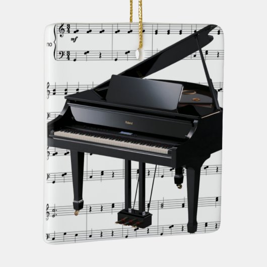 Grand Piano Ornament (Rechts)