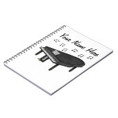 Grand Piano Pianist Muziekdocent Custom Notitieboek (Linkerzijde)