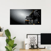 Grand Piano Poster (Thuiskantoor)