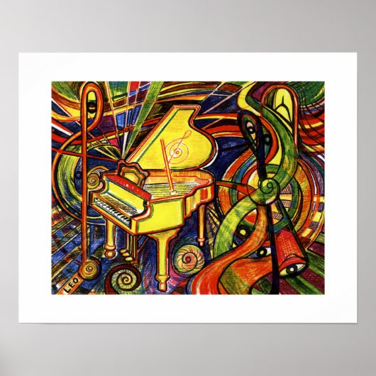 Grand Piano Poster (Voorkant)