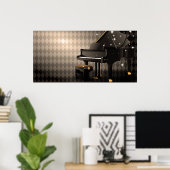 Grand Piano Poster (Thuiskantoor)