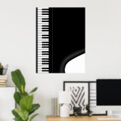 Grand Piano-Poster Poster (Thuiskantoor)